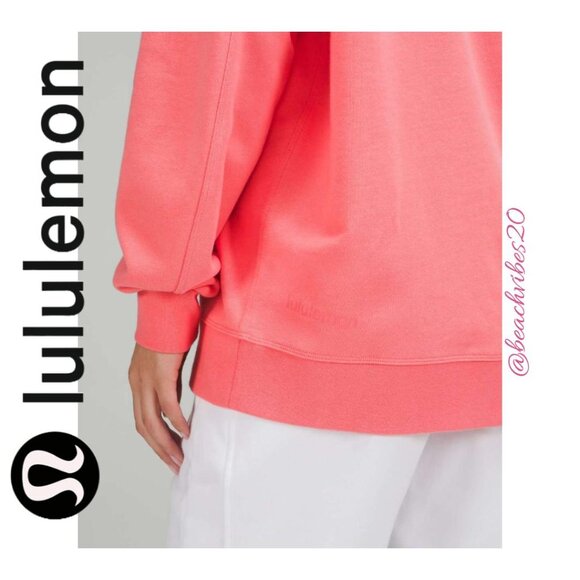 LULULEMON ATHLETICA Perfectly Oversized Crew Raspberry Cream 6 EUC LL-220 - Picture 5 of 14